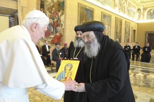 Pope with Oriental Orthodox bishops Jan 28 2011.jpg